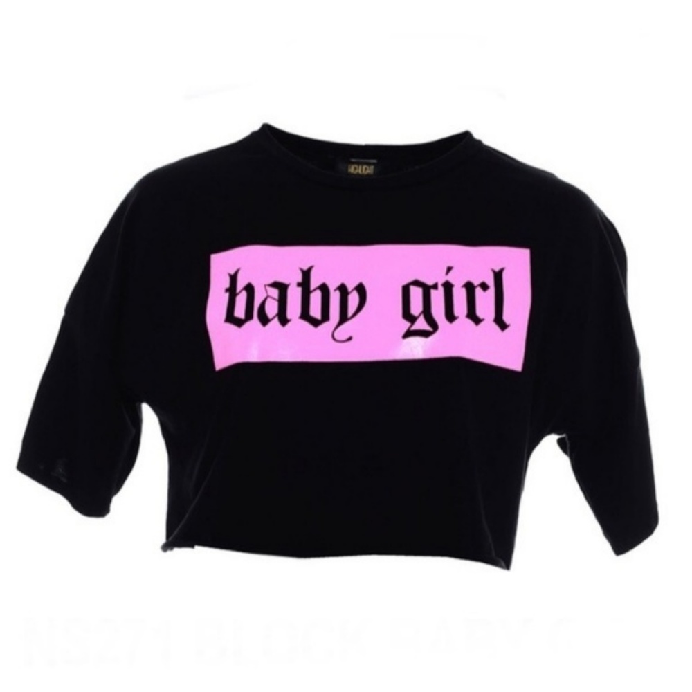 Cropped Graphic Elbow Tee - Picture 2 of 6